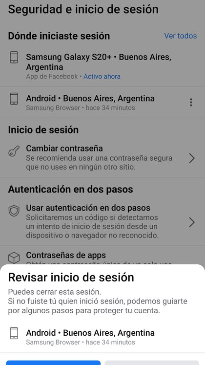 Así se puede cerrar sesión de forma remota en Facebook