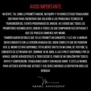Comunicado.