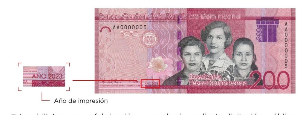 Banco Central informa sobre circulación nuevos billetes de RD$200.00 pesos