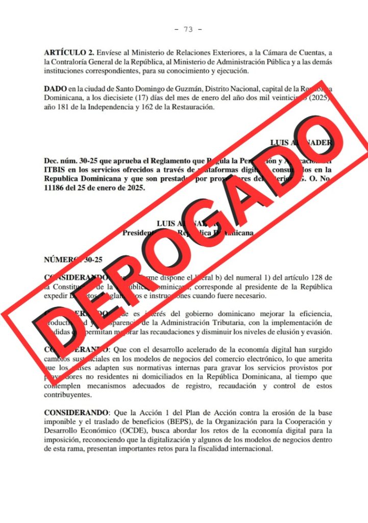 Abinader PLATAFORMAS